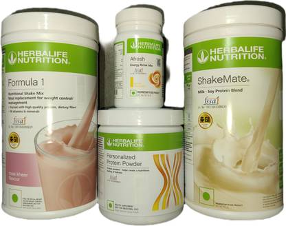 Herbalife Nutrition Formula 1 Rose kheer + Protein Powder 200 G+ Shake Mate + Afresh - Lemon Protein Shake