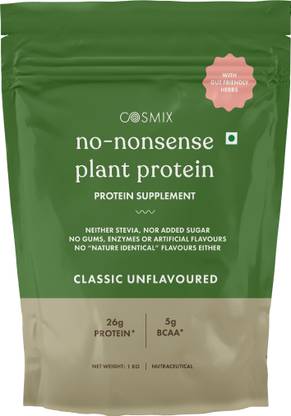 COSMIX No Nonsence Organic Pea & Rice Isolate Vegan No Added Sugar Plant-Based Protein