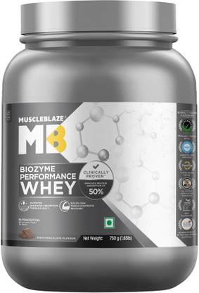 MUSCLEBLAZE Biozyme Performance Whey Protein Powder, 25g Protein Per Scoop Whey Protein