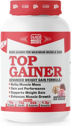 MB MUSCLE BUILDER'S Top Gainer For Bulk Mass Gain & Support Weight Gain With Rapid Muscle Growth. Weight Gainers/Mass Gainers