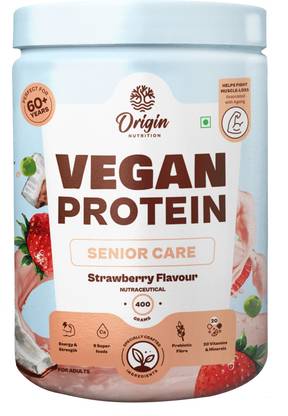 Origin Nutrition Daily Wellness For 60+ 12.5g NaturalProtein, 20 Vitamins No Preservatives Plant-Based Protein