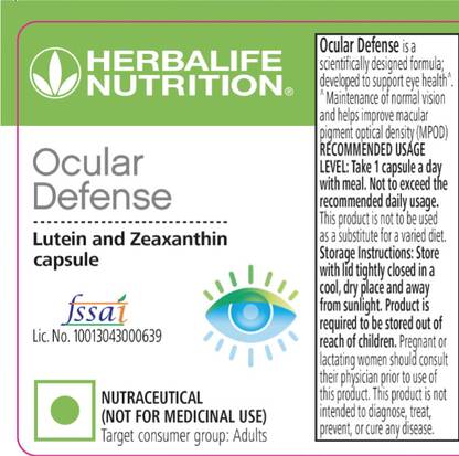 Herbalife Nutrition Ocular Defense 30 capsulesbbbbbbbbbbbb Nutrition Bars