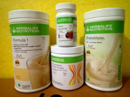 Herbalife Nutrition FORMULA 1 VANILLA SHAKE SHAKEMATE PROTEIN POWDER 200GM AFRESH KASHMIRI KHAWA Protein Bars
