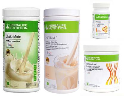 HERBALIFE FORMULA1VANILLA 500PROTIEN 200 GAFRESHENERGYDRINK PEACHI 50 +SHAKEMATE 500 G Protein Shake