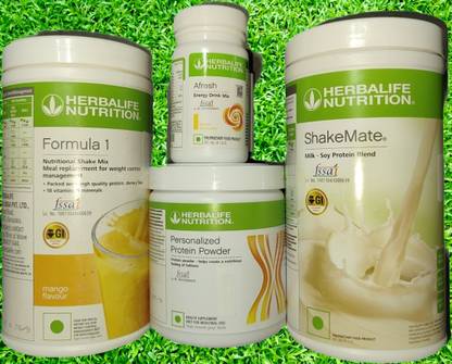 HERBALIFE FORULMA 1 Mango And Protein 200 G+ Shake Mate + Afresh - Lemon. Protein Shake