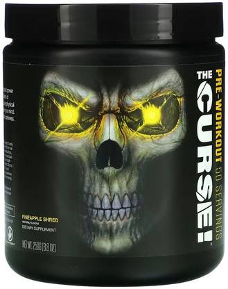 JNX Sports The Curse Pre Workout 50 servings Pineapple Shred Flavor Creatine
