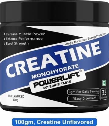 POWERLIFT Creatine Monohydrate Micronized, Muscle Repair & Recovery, 33 servings Creatine