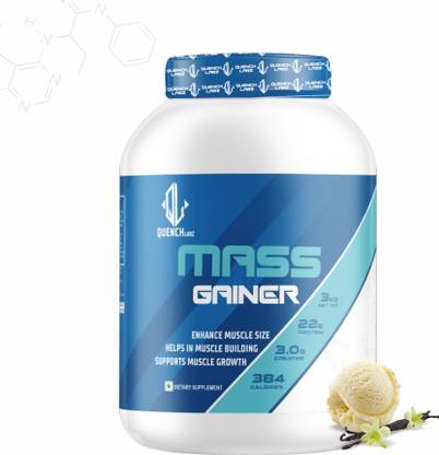 QUENCHLABZ Mass Gainer | High-Calorie Protein Supplement for Muscle Growth | Weight Gainers/Mass Gainers
