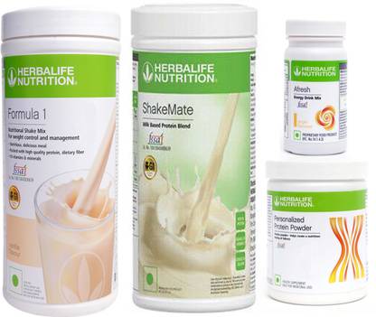 HERBALIFE Formula 1 Shake Vanilla + Protein Powder 200 G + Afresh- Ginger + Shake Mate Protein Shake