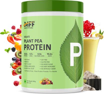 MyFitFuel MFF Pea Protein Isolate- Plant Protein Powder (500g Mix Fruit) Protein Shake
