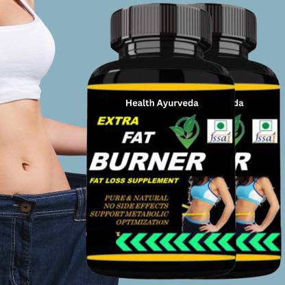 Health Ayurveda Extra Fat Burner, Weight Loss Medicine for Women , Body Loss Fat , Capsule Plant-Based Protein