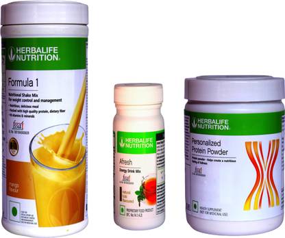 Herbalife Nutrition Formula 1 Shake Mango + Protein Powder 200G + Afresh Tulsi Protein Shake