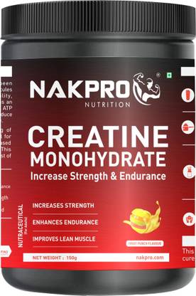 Nakpro Micronized Creatine Monohydrate Jar Trustified Certified, Supports Muscle Growth Creatine