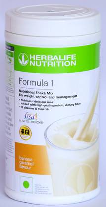 Herbalife Nutrition Formula 1 Nutritional Shake Mix - Banana Caramel Flavor For Weight Loss Protein Shake
