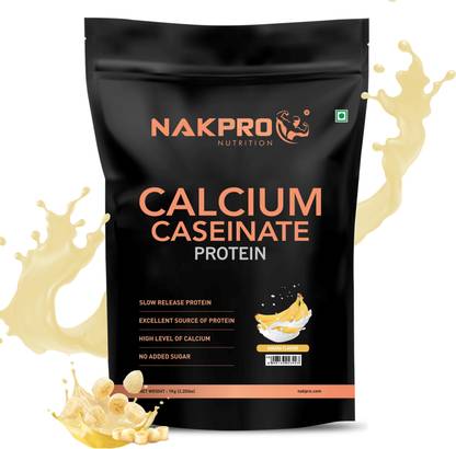 Nakpro CALCIUM CASEINATE | 27.9g Protein | Helps in Muscle Recovery | Slow Absorbing Casein Protein