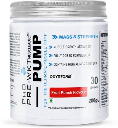 MUSCLEADIC PHD PUMP ( FOR THE ULTIMATE MUSCLE PUMP) 30 Serving Pre Workout