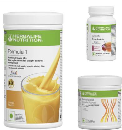 HERBALIFE Formula1 Nutrition Mango 500g Protine Powder 200g & Kashmeri Kawa Afresh 50g Plant-Based Protein