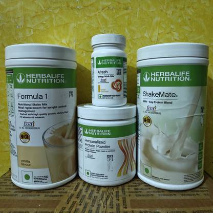 Herbalife Nutrition WEIGHT LOSS FORMULA 1 VANILLA SHAKE SHAKEMATE PROTEIN POWDER 200GM AFRESH LEMON Protein Shake