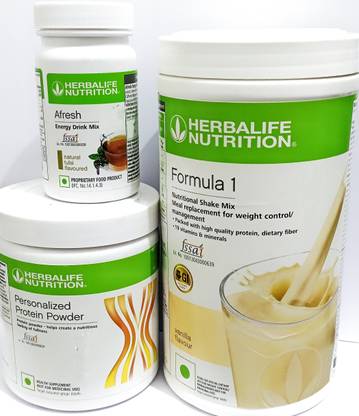 HERBALIFE Formula1 Vanila 500g Protine Powder 200g & Tulshi Afresh 50g Plant-Based Protein
