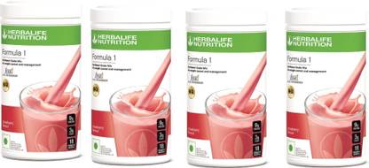 HERBALIFE Nutrition Formula 1 Strawberry Nutritional Shake Mix Pack Of 4 Protein Blends