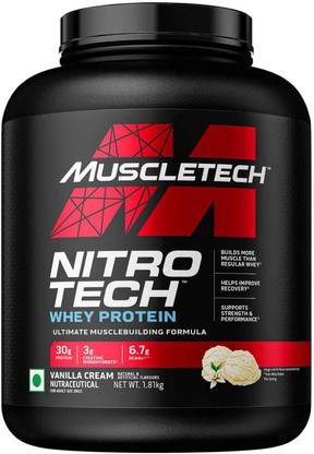 muscle scoop hub MT Nitro Tech Whey Protein