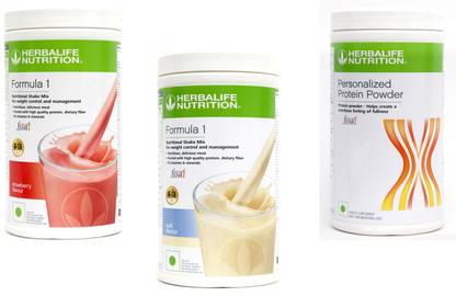 HERBALIFE Formula 1 Shake Strawberry & Kulfi Flavor With Protein Powder 400 Gm Protein Shake