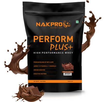 Nakpro PERFORM PLUS+ | 24g Protein | Concentrate & Isolate with Digestive Enzymes Whey Protein