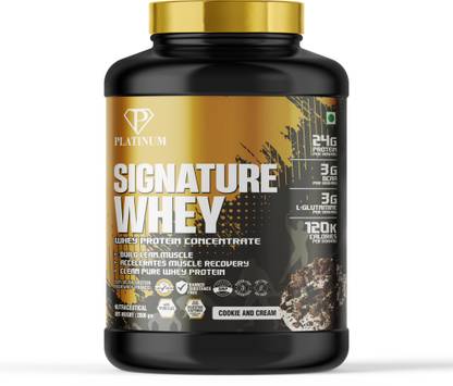 PLATINUM NUTRITION Signature Whey Protein Concentrate | 100% Protein Powder Whey Protein
