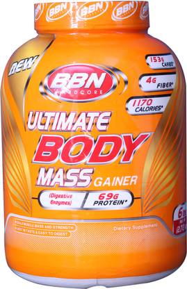 bbn ULTIMATE BODY MASS GAINER-6 LBS-VANILLA Weight Gainers/Mass Gainers