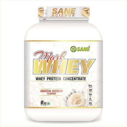 SANE SCIENCE NUTRITIONS SSN Mark Whey Protein Concentrate (Ameracian Ice-cream)2kg Whey Protein