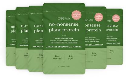 COSMIX No-Nonsense | Organic Rice & Pea Isolate| 24g Protein/Serving| Vegan|Gluten Free Plant-Based Protein