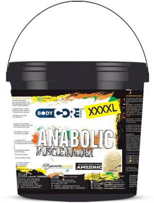 Body Core Science XXXXL Anabolic Muscle Builder-5Kg Weight Gainers/Mass Gainers