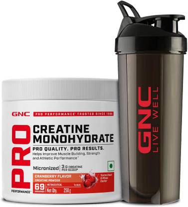 GNC Creatine Monohydrate With Black Shaker (750ml) Creatine