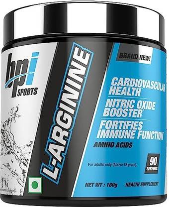 BPI Sports L-Arginine 180g, 90 Servings Whey Protein