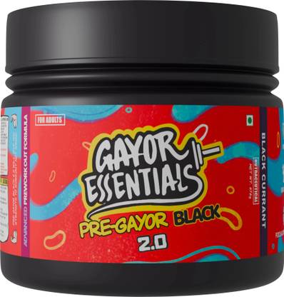 gayor essentials Pre Gayor Black 2.0 | Optimally Dosed Pre-Workout,300mg Caffeine, 52 Servings Pre Workout