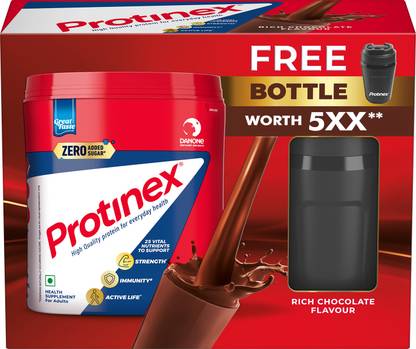 Protinex Rich Chocolate- Nutrition Drink Powder with Protein for Strength, Energy Whey Protein