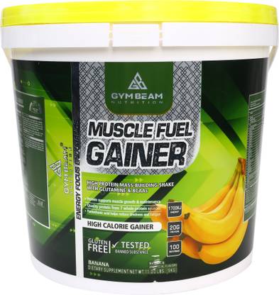 GYM BEAM Nutrition Muscle Fuel Gainer :Workout - Boositng, Protien Powder Weight Gainers/Mass Gainers