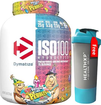 DYMATIZE Nutrition ISO 100 5 lbs Powder With Free Shaker Whey Protein