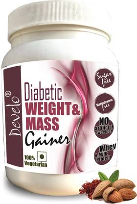 DEVELO Diabetic Protein Sugar Free Powder for Diabetes Care Weight Gainers/Mass Gainers