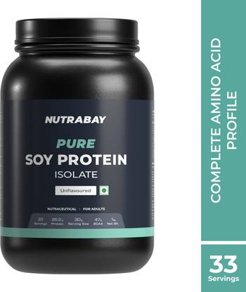 Nutrabay Pure 100% Soy Protein Isolate - Plant-Based Protein