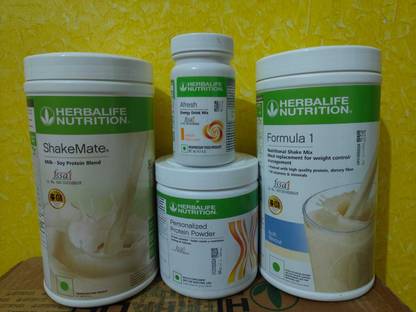 HERBALIFE FORMULLA 1 KULFI SHAKE AFRESH PEACH ROTEIN POWDER 200GM SHAKEMATE Protein Bars