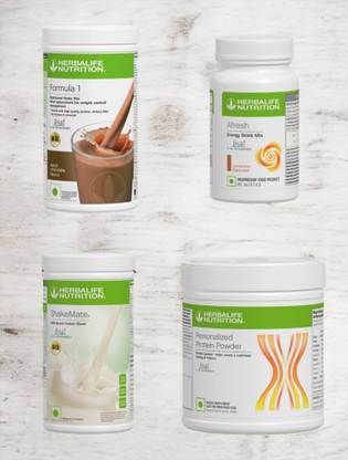 HERBALIFE F1 SHAKE MIX-CHOCOLATE,CINNAMON,SHAKEMATE AND PP-200GM (PACK OF 4) Protein Shake
