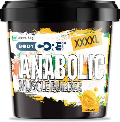 Body Core Science XXXXL Anabolic Muscle Builder-5Kg (Mango) Weight Gainers/Mass Gainers