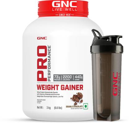GNC Pro Performance Weight Gainer & Black shaker Weight Gainers/Mass Gainers