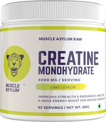 Muscle Asylum Creatine Monohydrate Powder - 50 Servings Creatine