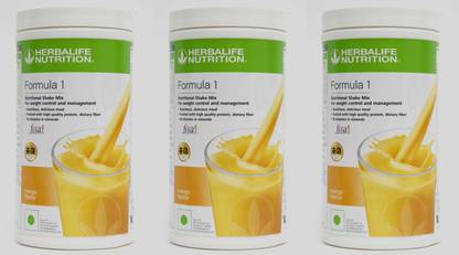 HERBALIFE Formula 1 Nutritional Shake Mix - Mango Flavor 500g ( Pack Of 3 ) Plant-Based Protein