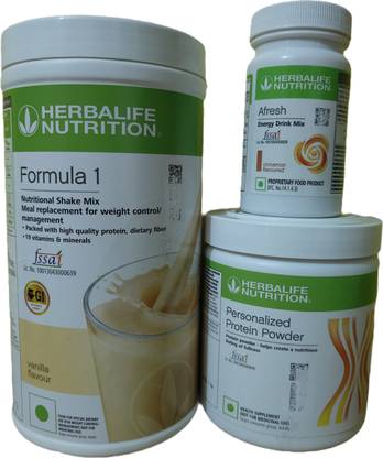 HERBALIFE WEIGHT LOSS COMBO FORMULA 1 VANILLA SHAKE PROTEIN POWDER 200GM AFRESH CINNAMON Protein Shake