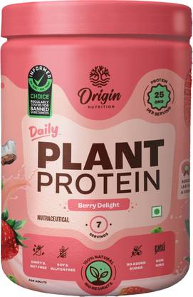 Origin Nutrition NaturalProtein with 25g/Serving, Muscle Gain and Recovery ,Third-Party Certified Plant-Based Protein