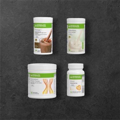 HERBALIFE F1-CHOCOLATE,SHAKEMATE,PP-200GM AND GINGER (PACK OF 4) Protein Shake