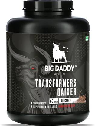 BIGDADDY NUTRITION Transformers Mass Gainer Chocolate 3KG Weight Gainers/Mass Gainers